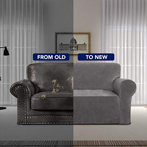 PureFit Velvet Chair Couch Cover Stretch Spandex AntiSlip Super Soft