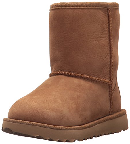 UGG Kids T Classic Short II WP Pull-on Boot, Chestnut, 8 M US