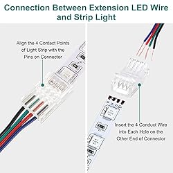 iCreating 16.4ft RGB LED Wire 22 AWG, 4Pin RGB Wire