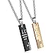Yansanido His Her Titanium Steel Fashion MINI Couple Pendant Necklace set Couples Gift for Lover Valentine (style 2)