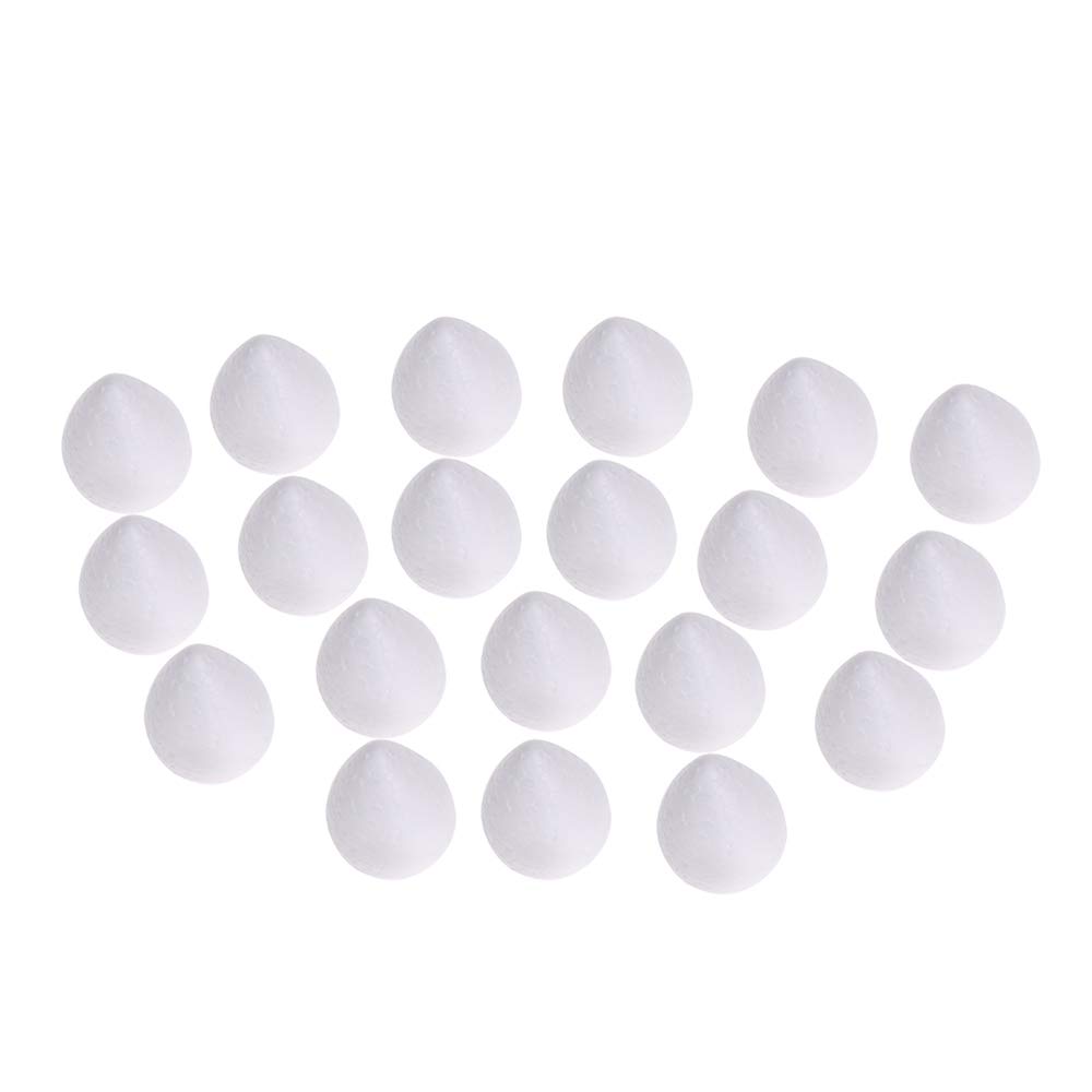 EORTA 80 Pieces Fondant Flower Forming Holders Oval Foam Flower Modeling Support Sugar Fondant Flowers Making Accessories for DIY Sugarcraft Baking Art, Small, 2X2.5 cm