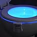 Toilet Night Light Motion Activated - Light Detection - Inside Toilet Bowl Led Light - Bathroom Lighting, Potty Training Light Up, Sensor Led Light 8 Colors Changing (White)