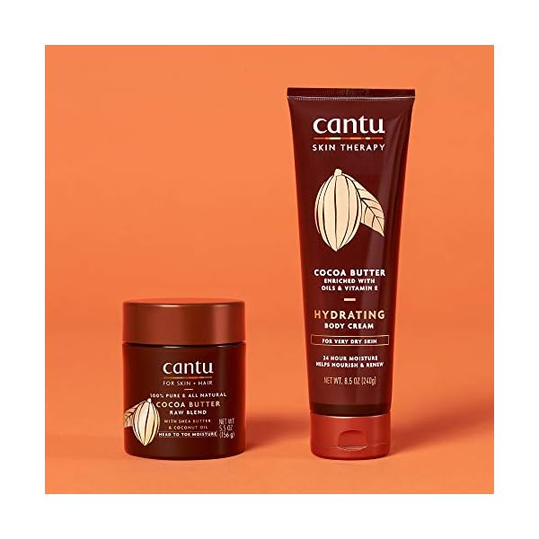 Cantu-Skincare-Cocoa-Butter-Raw-Blend-156g Cantu Skincare Cocoa Butter Raw Blend 156 g (Pack of 1) (Packaging may vary)