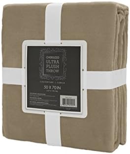 Firefly Collection 50" x 70" Ultra Plush Luxury Throw Blanket- Super Soft, Cozy, and Warm-Perfect for any season- Taupe