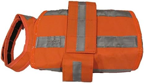 DOGonGEAR 55 lb to 90 lb Dog Hunting Jacket with Reflection, Large, Safety Orange