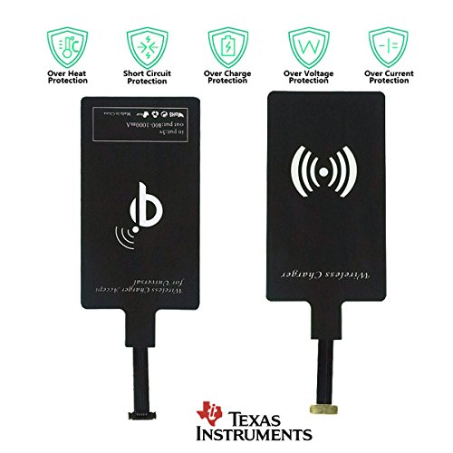 Wireless charging receiver adapter - universal qi charg…
