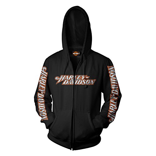 Harley-Davidson Zippered Hooded Sweatshirt - Overseas Tour | Everlong 3X