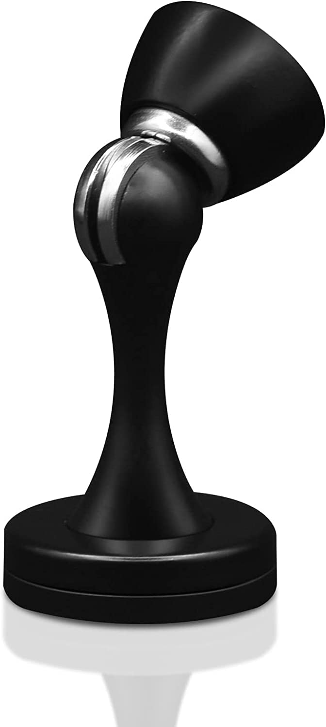 Door Stops, Magnetic Door Stop, Stainless Steel Black Magnetic Door Stopper Holder Heavy Duty Magnetic Door Stoppers for Walls and Floor Durable Outdoor Floor Doorstop, Keep Door Open, 1Pack — image 1