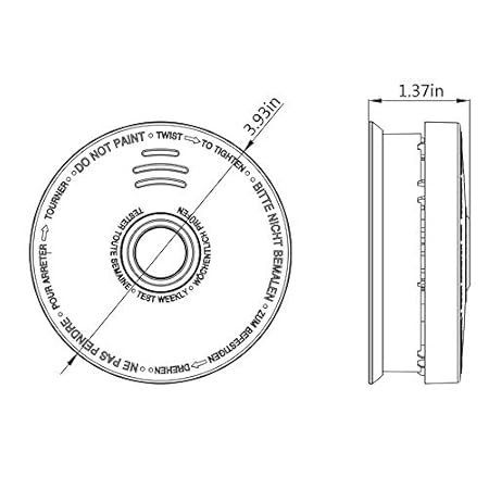 Amazon.com: SITERWELL - Detector fotoeléctrico de humo y ...