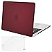 MOSISO Plastic Hard Case with Screen Protector Compatible Newest MacBook Pro 13 Inch with/Without Touch Bar, Pure Red