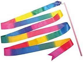 FSL Rainbow 40 cm Pack of 4 Ribbons with Wand G length 3 m