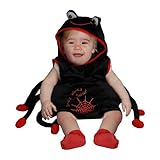 Dress Up America Baby Plush Spider Costume Set, Black, 12-24 Months
