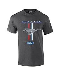 Ford Mustang T-Shirt Pony & Stripes Logo Classic