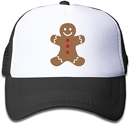 Unisex Gingerbread Man Merry Christmas Kids Mesh Hat Trucker Hat
