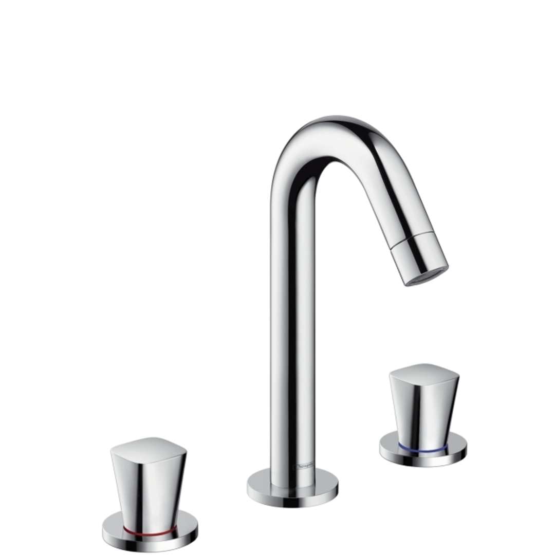 hansgrohe Logis 3-Hole Basin Tap 150, Pop-Up Waste