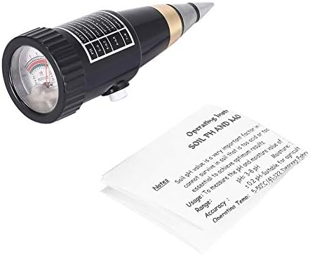 PETUNIA Soil Tester Monitor PH Meter Moisture Tester For Agriculture 3-8pH Pen Tester - Black