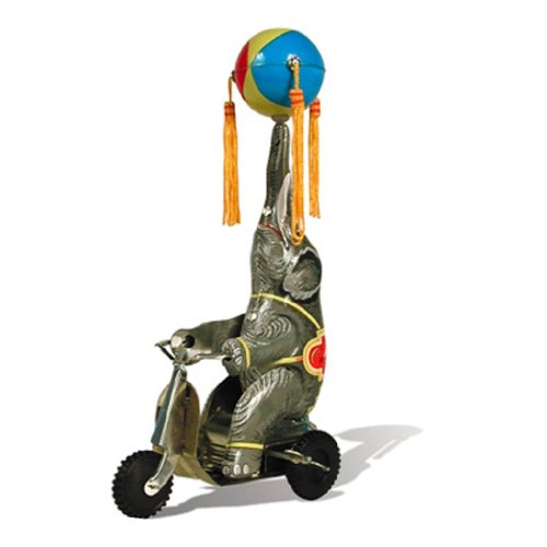 Off the Wall Toys Vintage Style Elephant On Bike