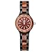 MEKU Women Wooden Wrist Watches/Handmade Wood Watch for Women Gril/Her Gift Wood Watch Box (Ebony & Sandalwood & Black)