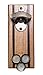 Bruntmor, CAPMAGS Strong Magnetic w/Zinc Alloy Beer Opener & Cap Catcher - Metal Magnetic (Rubberwood)