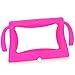 WOVTE 7 Inch Silicone Rubber Gel Soft Skin Case Cover with Handles for Android 7 A13 Dual Core Q88 Tablet Magenta