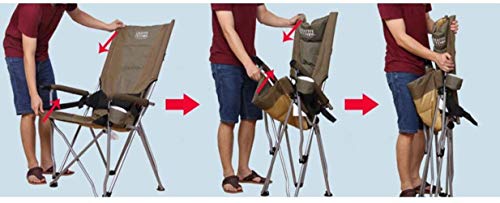 NHY Garten tragbarer Hocker klappbarer Reisestuhl, Fußstütze Außenterrasse Camping Wandern Angelsitz,A – Bild 7