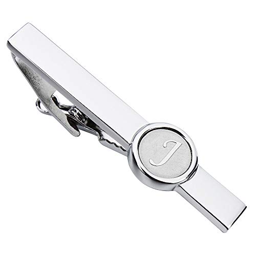 2 Inch Mens Tie Clip Initial Letter Formal Business Wedding Tuxedo Shirts Accessory