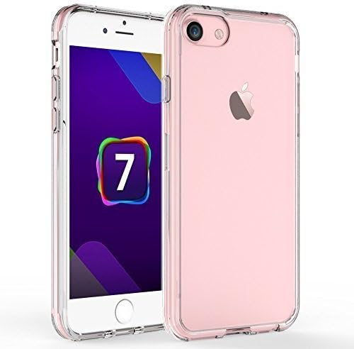 iPhone 7 Case, iPhone 8 Case, Vabogu Hybrid Heavy Duty Shockproof for Apple iPhone 8/7/6 Case (Clear)
