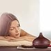 VicTsing 300ml Essential Oil Diffuser, Wood Grain Ultrasonic Aroma Cool Mist Humidifier for Office Home Bedroom Baby Room Study Yoga Spa (Brown)