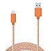 iPhone 5S Charger, 6 Ft iPhone 6S Charger F-color Apple Certified Nylon Braided Lightning to USB Cable for iPhone 6S 6 Plus 5S 5C 5 iPhone SE, iPad Air 2 Mini 2 3 4 iPad Pro iPod Touch 5 Orange