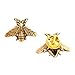 DOMILINA Vintage Male Metal Bees Shirt Brooch Novelty Suit and Vest Pin (2Pcs Gold)