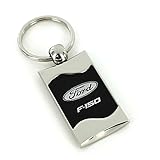 Ford F-150 Gray Spun Brushed Metal Key Chain