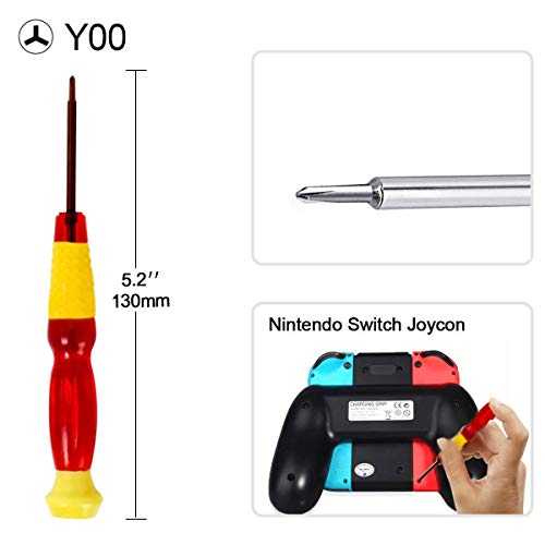 Moligh doll Triwing Screwdriver Professional Full Triwing Screwdriver Repair Tool Kit,3.8mm and 4.5mm Security Screwdriver Game Bit Tool Set for Switch Joycon/Wii/DS /DSL/GBA