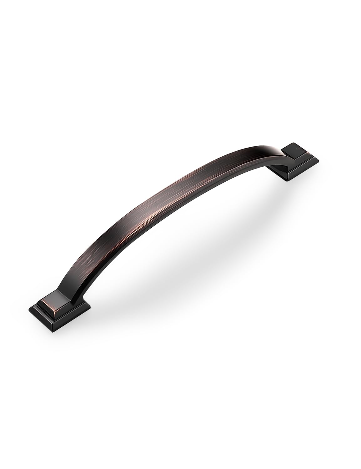 Photo 1 of Mengico 10 Pack 5 Inch (128mm) Oil Rubbed Bronze Zinc Alloy Cabinet Pulls - Rustic Arch Drawer Handles for Kitchen & Bathroom, Vintage Cabinet Hardware