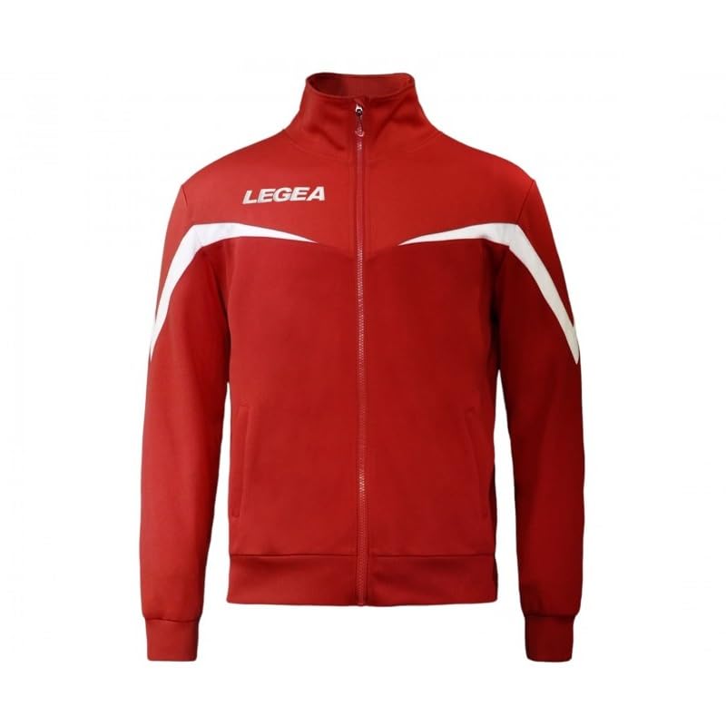 Legea Unisex Chaqueta Moscú Moskau-Jacke, Rot/Weiß, XX-Small