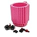 La Tartelette Build-On Brick Coffee Mug (Pink) - 12 oz