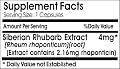 Siberian Rhubarb Extract 4mg * 100 Caps 100 % Natural - by EarhNaturalSupplements