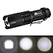 AR happy online 5 Pack AR-100 LED Flashlight, 3 Light Modes, Water Resistant, Mini Zoomable Flashlight Torch with Clip for Indoor, Outdoor, Camping, Hiking and Cycling