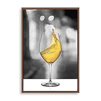 Framed Canvas Wall Art Goblet Canvas Prints Home Artwork Decoration for Living Room,Bedroom - 16x24 inches