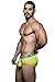 Andrew Christian Men's Almost Naked Tagless Cotton Brief, Lime, Medium