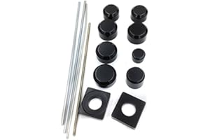 SMT-MOTO SMT-Black Fork Axle Caps Covers Compatible With 1999-2011 Gsx-R 1300 R Hayabusa Gsxr1300 [B00RNIRAJ6]