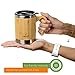 InGwest Active Life. Bamboo Coffee Mug for Men/Women - 11 fl.oz. (300 ml) Super Light Eco Stainless Steel CoffeeTea Mugs with Lid and Bamboo Handle! Large Coffee Mugs. Thickened layer of bamboo!