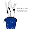 KingYH-3-Pack-Camping-Cutlery-Set-Traveling-Stainless-Steel-Picnic-Flatware-with-Carrying-Case-Openers-Portable-Reusable-Tableware-Set-for-Home-School-Traveling-Camping-Picnic-Working-Hiking KingYH 3 Pack Camping Cutlery Set Traveling Stainless Steel Picnic Flatware with Carrying Case Openers Portable Reusable Tableware Set for Home School Traveling Camping Picnic Working Hiking