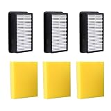 Leacheery 3 Pack - Bissell 1008 Compatible Pre-Motor Foam Filter Post-Motor Filter Bissell 9595A CleanView Bagless Vacuum Bissell 1819 Cleanview Rewind Deluxe Upright Bagless Vacuum Bissell 1831