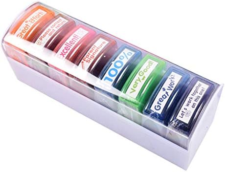 CactusAngui Stamp 8Pcs/Set Stamps Teacher Reviews Encouraging Words DIY Scrapbooking Craft Tool