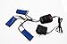 Blomiky 3 Pack 7.4V 1200mAh Battery and Charger for YIZHAN X6 JJRC H40WH MJX X101 MJX X101 Wltoys V353 V353B V666 V262 A949 V912 V915 UDI U829X Drone Car X6 Battery 3