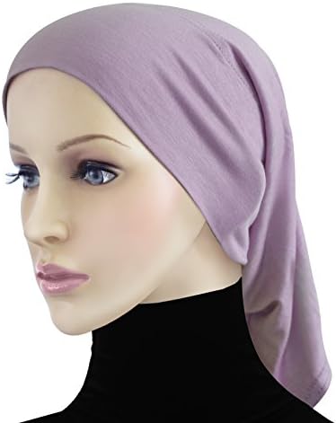 Cotton Hijab 2 piece Amira Set Easy Instant Pull-On Hood &amp; Tube Cap