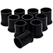 dophee 10-Pack Black Soft Rubber Tobacco Pipe Tip Grips Tool with Diameter 11mm/0.43