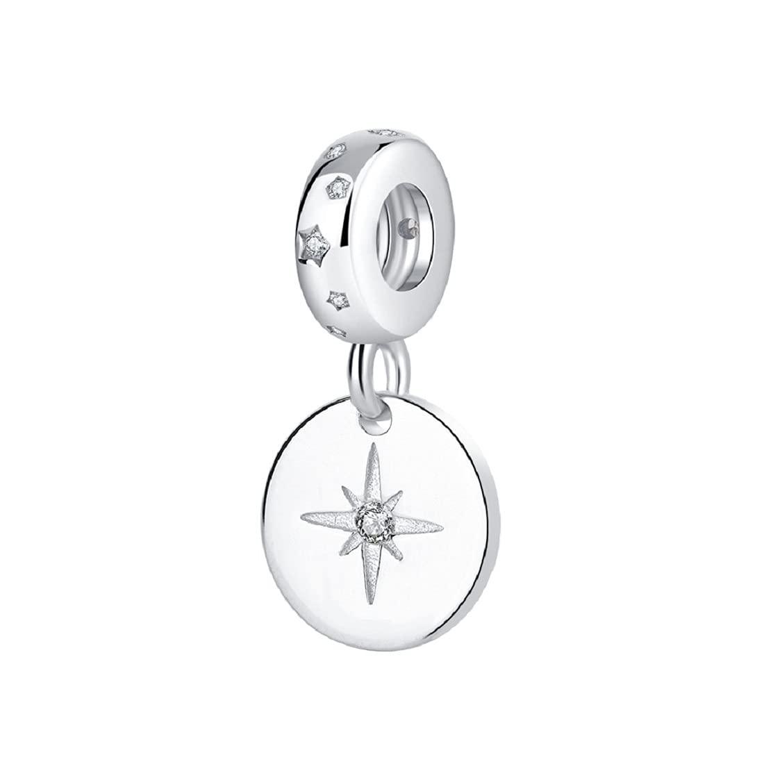 FeatherWish Retro Star Family Charm Sterling Silver 925 Fits And Compatible With Pandora Bracelets Gift For Best Friend Birthday Christmas Daughter Wife Sister Mum Nan