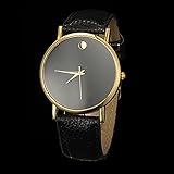 Geneva Fashion Unisex Womens Mens Minimalist Leather Wrist Watch