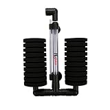 Huijukon Air Pump Double Sponge Filter for Aquarium Fish Tank Up to 55 Gallons (Fiter)